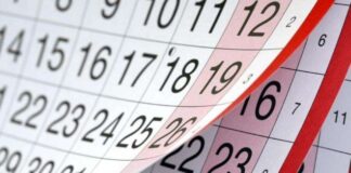 Официални празници, почивни и неработни дни за 2019