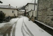 Първият сняг падна в с. Мостово /снимки/