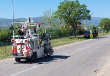 Поправка на пътна маркировка в с. Боянци