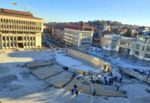 Напредва работата по реновирането на централния площад в Асеновград Ремонт Център Асеновград