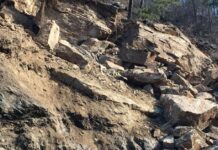 Евакуираха жители на с. Дряново, чиито домове са под опасна 50-тонна скала