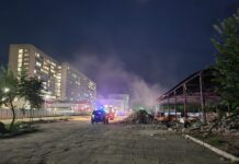 Пловдивски пожарникари овладяха пожар в близост до УМБАЛ „Св. Георги“