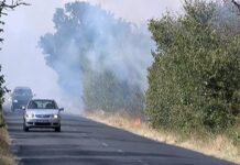 Пожар гори край село Мулдава