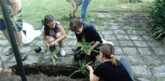 Граждани облагородяват общинска градинка в Асеновград по собствена инициатива