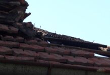 Горя пристройка към къща в с. Патриарх Евтимово