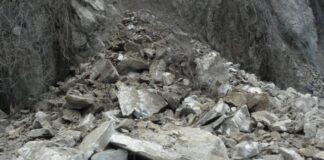 Разчистване на скална маса затруднява движението на пътя Чепеларе-Асеновград