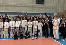 10 медала за СК „Оками Дожо“ от държавното по карате киокушин за деца до 12 г. и до 14 г.
