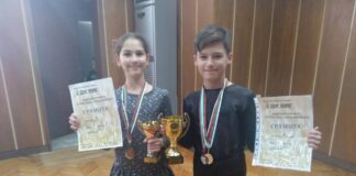 Асеновградчаните Димитър Георгиев и Ива Калдиева втори на състезанията по спортни танци за „Купа България 2019”