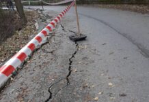 Нова пукнатина се образува при свлачището преди Асенова крепост