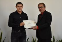 Кметът Караиванов поздрави вицеевропейския шампион по щанги Георги Йочев