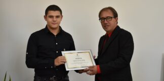 Кметът Караиванов поздрави вицеевропейския шампион по щанги Георги Йочев