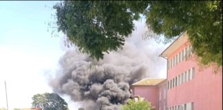 Пловдивското СУ „Найден Геров“ едва не изгоря днес