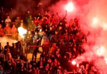 42-ма души са задържани преди началото на футболната среща между отборите на„Левски” и „ЦСКА-София”