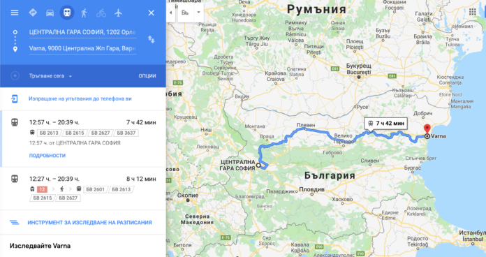 Screenshot_map_Sofia-Varna_trains