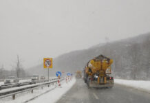 Ограничения по автомагистралите „Тракия“, „Струма“ и „Хемус“, заради силен снеговалеж