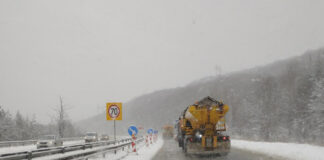 Ограничения по автомагистралите „Тракия“, „Струма“ и „Хемус“, заради силен снеговалеж
