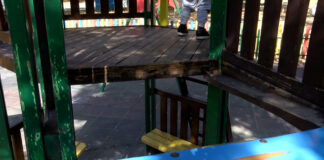 Детската площадка в Градския парк все още стои необезопасена