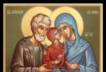 На 9 септември Църквата почита богоотците Йоаким и Анна