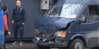 Верижна катастрофа тази сутрин на моста на пазара в Асеновград