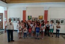 Изложба на творбите на младите художници, участници в 16-тото издания на Националния детски пленер „Амбелино”