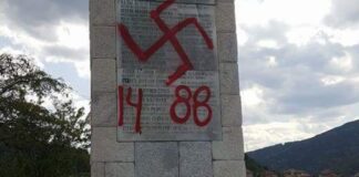 Изрисуваха и оскверниха с неприлични надписи Братската могила в Асеновград