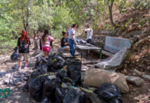 Младежи от Асеновград почистиха днес крайречната зона за почивка „Тепавицата”
