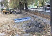 Тече ремонт на „Малката алея“, паркът на ул. „Цар Освободител“ е почти готов