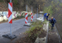 Укрепването на двата пропаднали участъка над Асенова крепост приключва