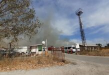 Пожарникари от Пловдив, Садово и Асеновград гасяха пожара на ТИР паркинга