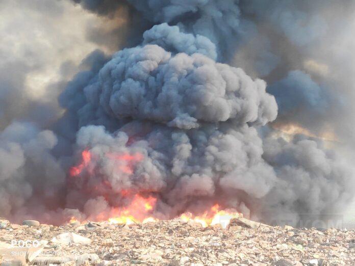 Пожар на сметище