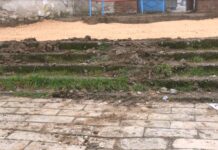 Ремонтират пространството пред стадион „Шипка“