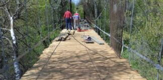 Въженият мост до Гребната база остава затворен докато се ремонтира