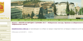 В сайта на Община Асеновград вече е публикуван избирателният списък за предстоящите избори