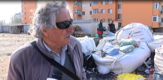 Строителни материали, част от бъдеща детска площадка в кв. Запад, безстопанствено разпилени