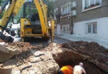 ВиК авария на ул. „Стою Шишков“ в Асеновград