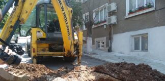 ВиК авария на ул. „Стою Шишков“ в Асеновград