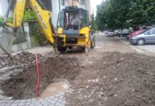 ВиК авария в района на ОУ „Ангел Кънчев”