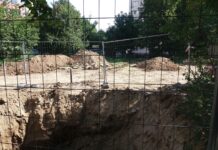 Поставиха основите за изграждането на една от новите детски площадки в кв. „Запад“